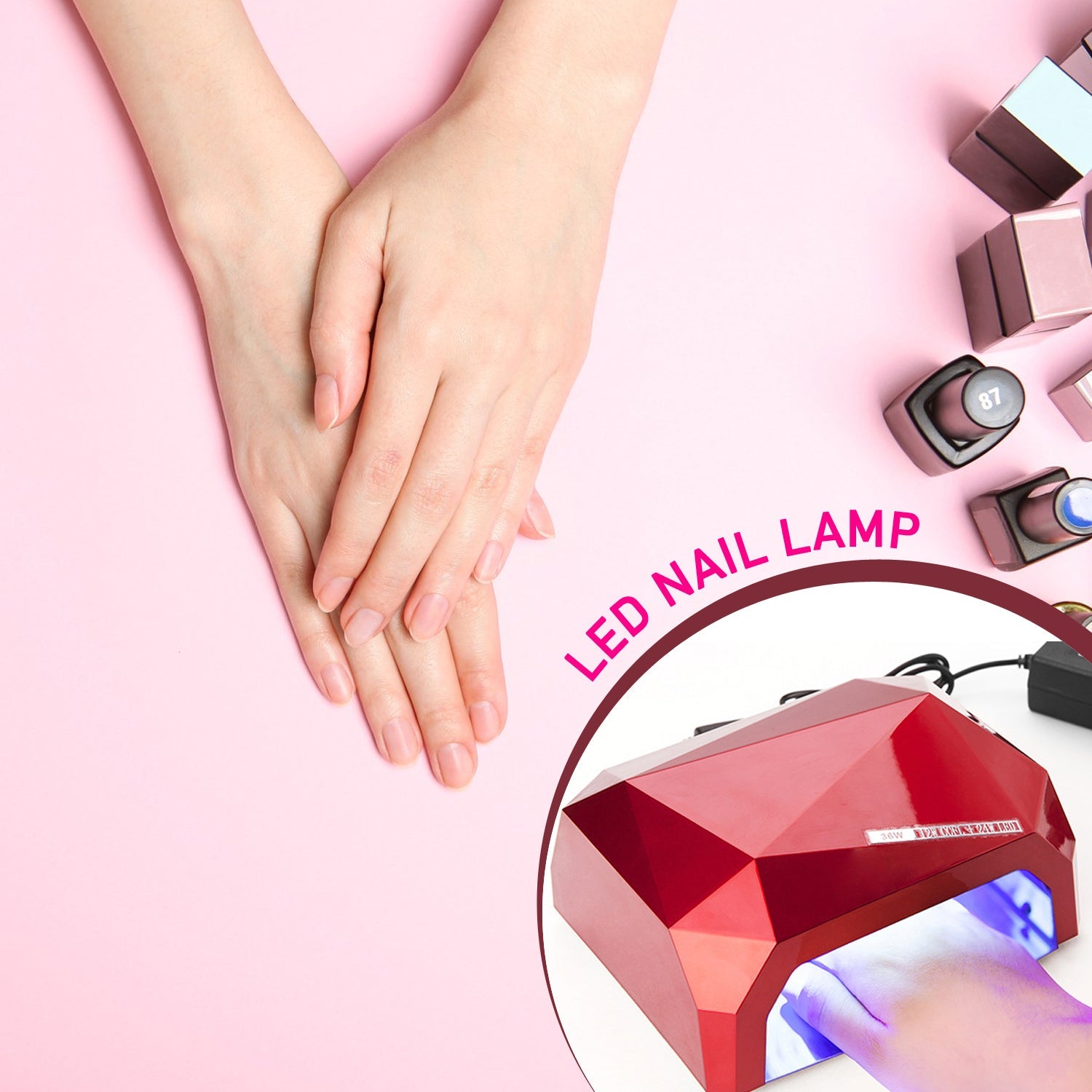 36W LED Nail Dryer, Curing Nail Polish UV Gel Diamond Shaped Nail Dryers (1 Pc) 36W LED Nail Dryer, Curing Nail Polish UV Gel Diamond Shaped Nail Dryers (1 Pc)